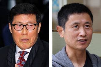 차범근(왼쪽), 이영표.