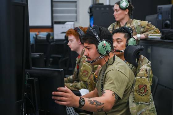 공군 한국항공우주작전본부(KAOC)의 중앙방공통제소(MCRC). [사진 공군]