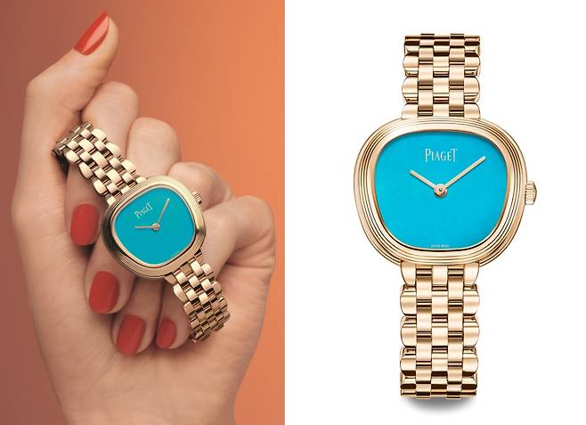 터쿼이즈 다이얼을 세팅한 모델은 2025년에만 선보인다. 사진 피아제