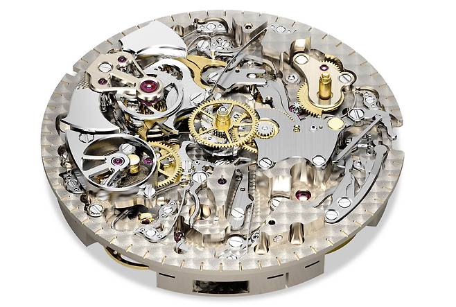 쇼파드가 직접 제작한 L.U.C 08.01-L 무브먼트. 여러 특허를 받은 기술을 담아낸 명작이다. 사진 쇼파드