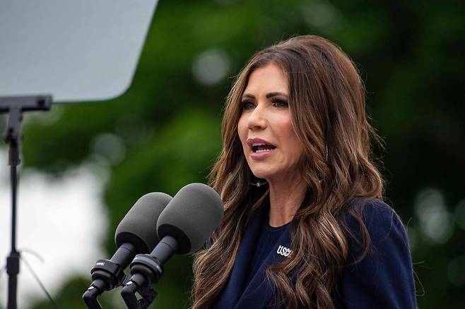 크리스티 놈 미국 국토안보부 장관.  AFP연합뉴스