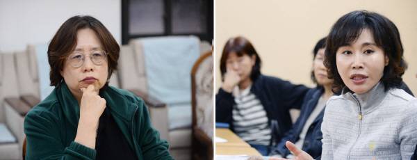 지난 9일 부산시 반려동물과, 해운대구청 관계자는 동물학대방지협회와 인근주민들의 의견을 청취하는 자리를 마련했다. 동물학대방지협회 김애라 회장(왼쪽)과 주민들이 행정당국의 대책마련을 요구하고 있다.