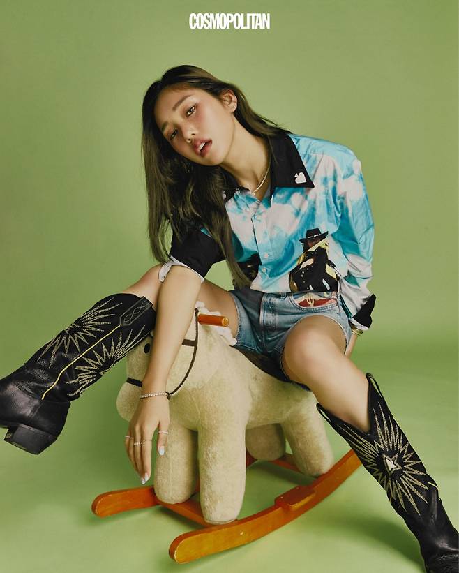 코스모폴리탄 6월호 미미 화보. 코스모폴리탄 제공