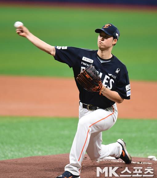 현재 2군에서 재정비의 시간을 가지고 있는 엄상백. 사진=김재현 기자