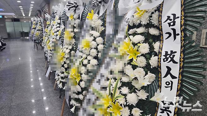 A 교사 장례식장. 고상현 기자