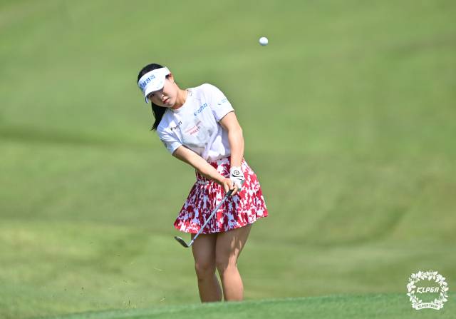 시즌 8번째 톱10에 도전하는 고지우. 사진 제공=KLPGA