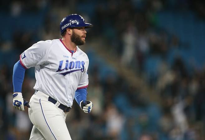 삼성 시절 다린 러프. 삼성 라이온즈 제공