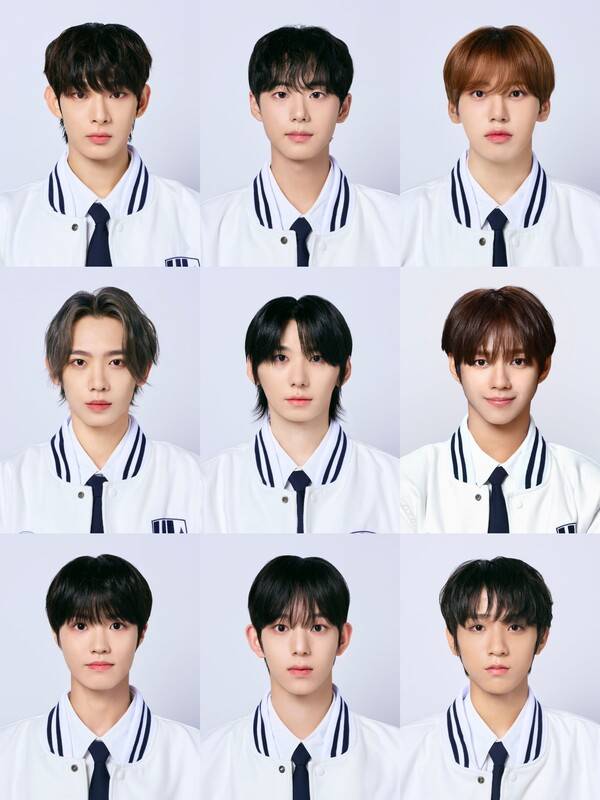 ▲ 7월 정식 데뷔하는 아홉 멤버들. 제공|F&F엔터테인먼트
