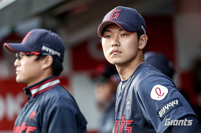 ▲ 홍민기 ⓒ롯데 자이언츠