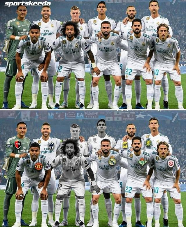 레알 마드리드의 2017~2018 유럽챔피언스리그 우승 멤버. /사진=스포츠키다캡처