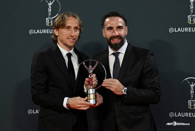 루카 모드리치(왼쪽)와 다니 카르바할. /AFPBBNews=뉴스1