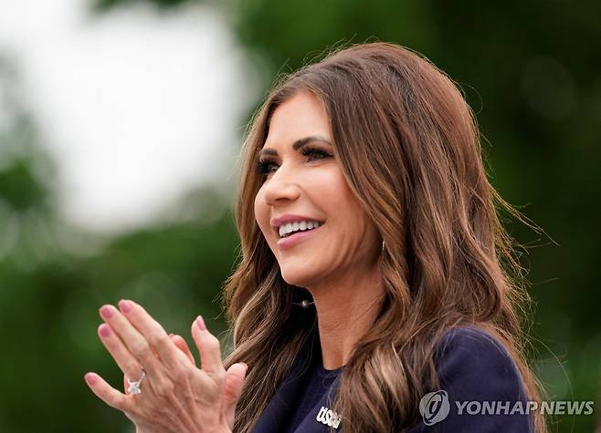 크리스티 놈 미 국토안보부 장관 [로이터 연합뉴스 자료사진. 재판매 및 DB 금지]