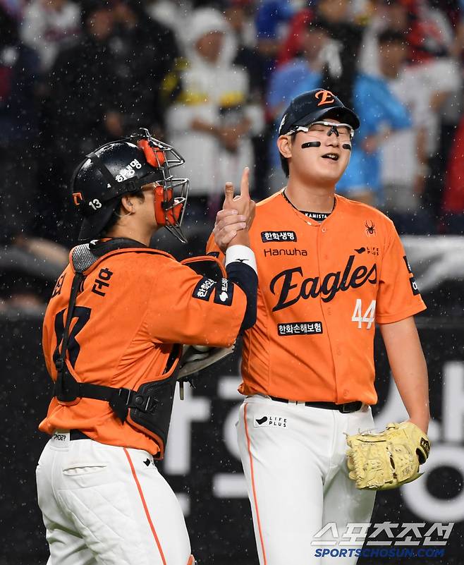 전날 롯데에 내준 2위 자리를 재탈환 한화 이글스. 대전=박재만 기자 pjm@sportschosun.com