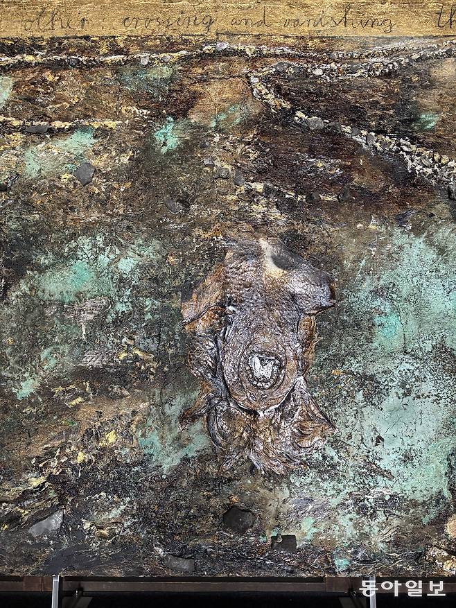 안젤름 키퍼의 신작 ‘옥타비오 파스를 위하여’ 일부. 사진 교토=김민 기자 kimmin@donga.com