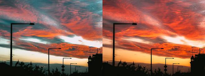 색감에 따라 사진은 느낌이 달라진다. 김성주 제공