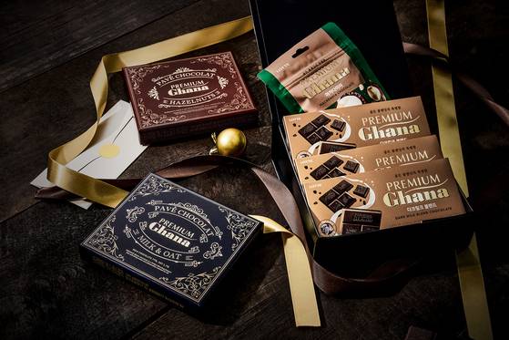 가나초콜릿 프리미엄 라인업. '가나초콜릿은 디저트'라는 브랜드 정체성을 재정립했다. 롯데웰푸드