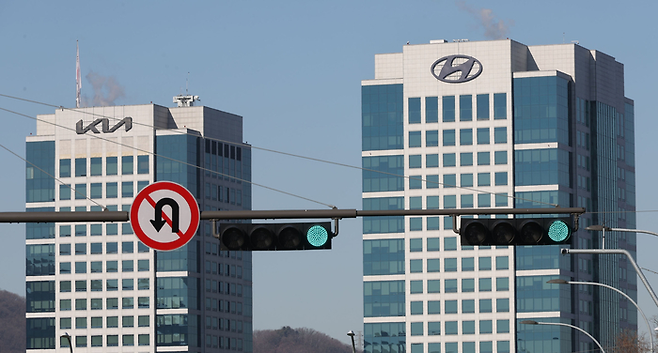양재동 현대 기아차 본사 건물 [이충우 기자]