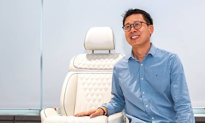 21일 현대트랜시스 동탄시트연구센터에서 만난 유주영 시트설계1팀장. 현대트랜시스 제공