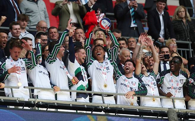 잉글랜드 챔피언십 플레이오프에서 살아남아 프리미어리그 승격을 확정한 선덜랜드. [로이터=연합뉴스]