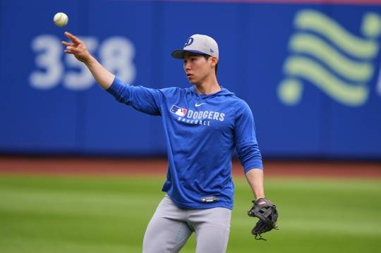 훈련하는 김혜성. 사진[AP=연합뉴스]