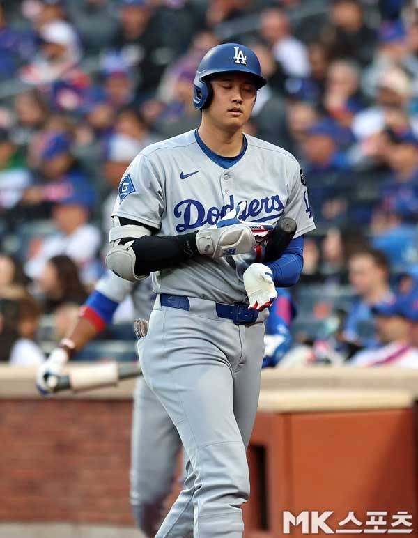 이날 오타니는 삼진 3개 포함 무안타로 침묵했다. 사진(美 뉴욕)= 고홍석 통신원