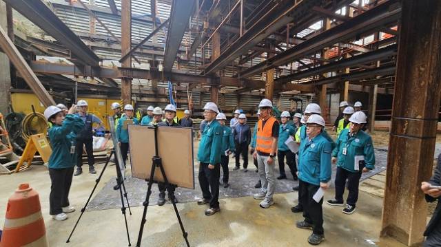 ▲숭인지하차도 공사현장 안전점검 ⓒ인천광역시