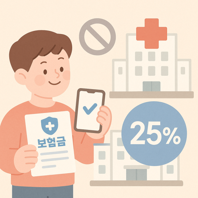 실손보험 청구 간소화 참여가 저조한 모습. 툴 제공=챗GPT(AI 생성)