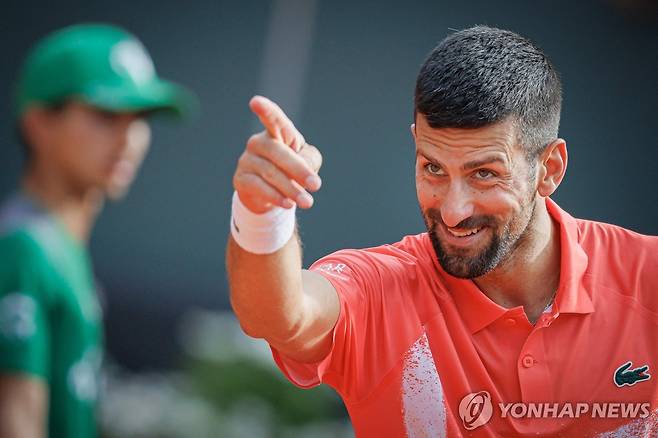 승리 후 기뻐하는 조코비치 [AFP=연합뉴스]