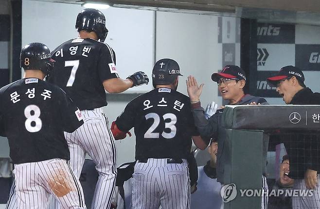 LG 트윈스 선수단 [연합뉴스 자료사진]