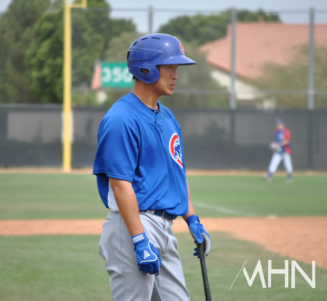 (시카고 컵스 산하 마이너리그 시절의 하재훈. 현재는 한국프로야구 SSG에서 뛰고 있다)
