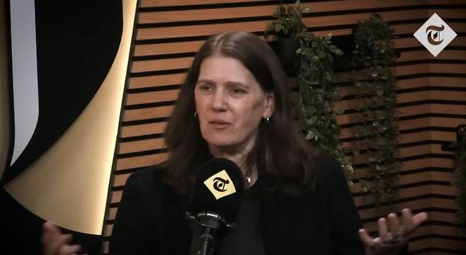 도널드 트럼프 미국 대통령의 조카딸이자 심리학자, 작가인 메리 트럼프. 데일리 텔레그래프 유튜브 채널