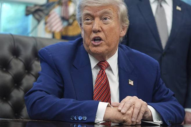 도널드 트럼프 미 대통령. AP 뉴시스