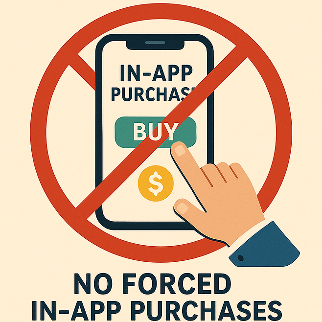 인앱결제강제금지법을 표현한 챗GPT 이미지