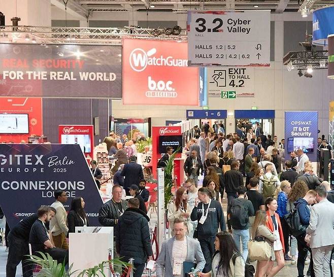 지난 21∼23일 독일 베를린에서 개최된 ‘2025 자이텍스(GITEX) 유럽 - 베를린’ 박람회장 모습. 사진 자이텍스 유럽 제공