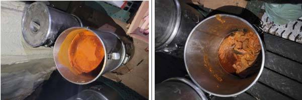 곰팡이 등으로 오염된 작업장​에서 제조된 A업체의 김치찌개/사진=식품의약품안전처