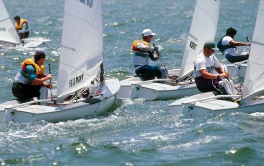 1996년 애틀랜타 올림픽 요트 핀급 경기 모습