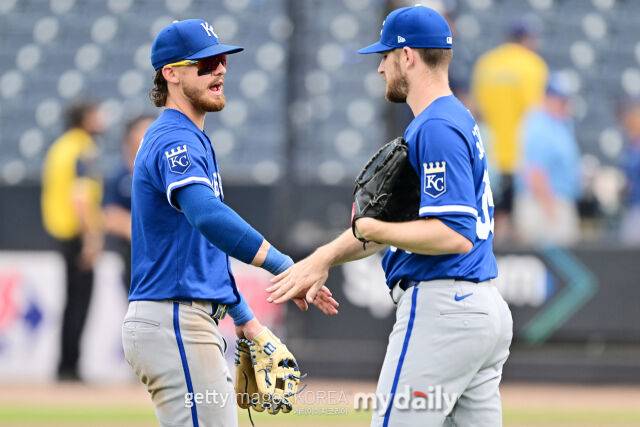 캔자스시티 시절의 크리스 스트래튼(오른쪽)./게티이미지코리아