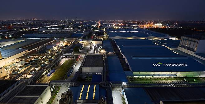 HS효성 베트남 법인 야경 전경. [HS효성첨단소재 제공]