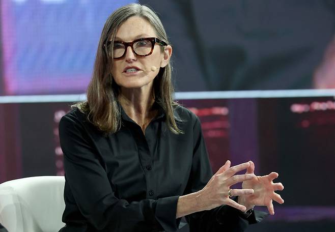 아크인베스트의 최고경영자(CEO) 캐시 우드. [AFP]