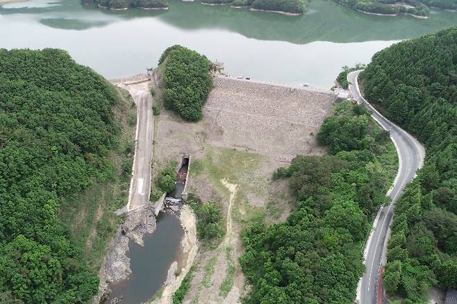 경주시민의 식수원인 덕동댐 전경. 경주시 제공