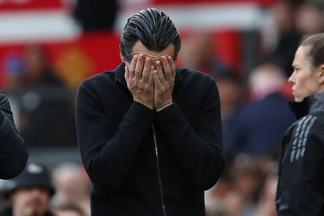 애스턴 빌라의 우나이 에메리 감독. 연합뉴스