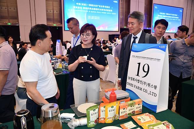 양금희 경북도 경제부지사 등 경북도 무역사절단은 중국 정저우시를 방문해 도내 기업 수출을 위한 상담을 벌이고 있다. ⓒ경북도