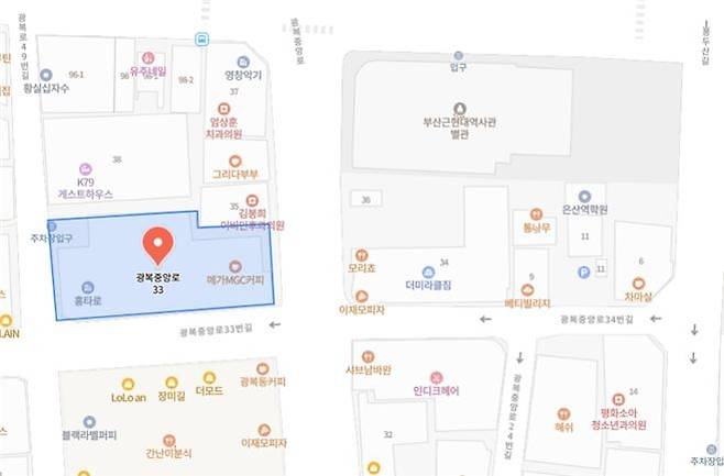 내년 3월 개원하는 공동직장어린이집 위치 [부산시 제공. 재판매 및 DB 금지]