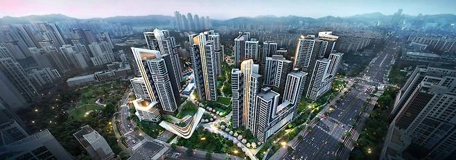 현대건설의 개포주공6·7단지 조감도 [현대건설 제공. 재판매 및 DB 금지]