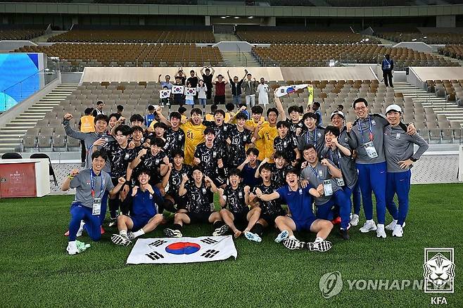 한국 U-17 축구대표팀 선수들 [대한축구협회 제공. 재판매 및 DB 금지]