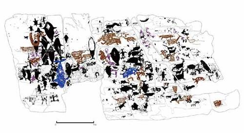 대곡리 암각화 중심 암면의 유형별 그림 2013년 울산암각화박물관이 펴낸 보고서 일부 [국립문화유산연구원 제공. 재판매 및 DB 금지]