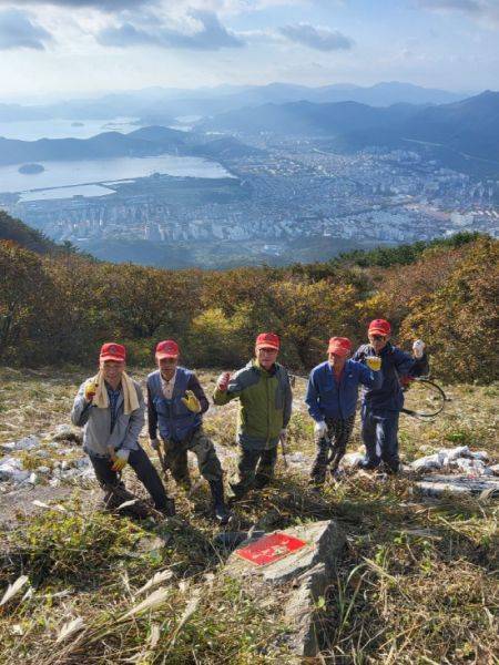 해병대 전우회 봉사활동.