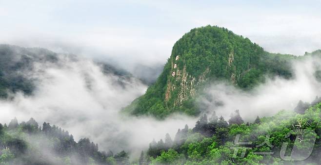 (평양 노동신문=뉴스1) = 북한 백두산. [국내에서만 사용가능. 재배포 금지. DB 금지. For Use Only in the Republic of Korea. Redistribution Prohibited] rodongphoto@news1.kr