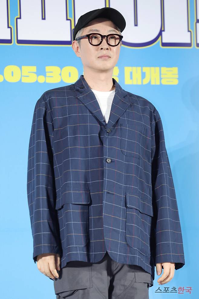 영화 '하이파이브' 제작보고회에 참석한 강형철 감독. 25.05.12 ⓒ이혜영 기자 lhy@hankooki.com