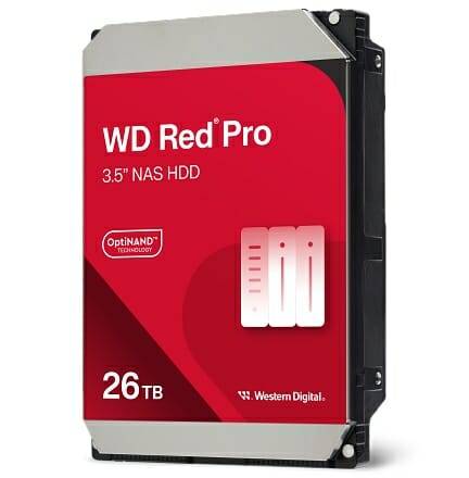 26TB WD 레드 프로 하드디스크 드라이브. (사진=웨스턴디지털)
